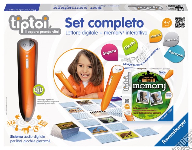 Tiptoi - Set Completo Lettore Digitale + Gioco Interattivo Memory gioco
