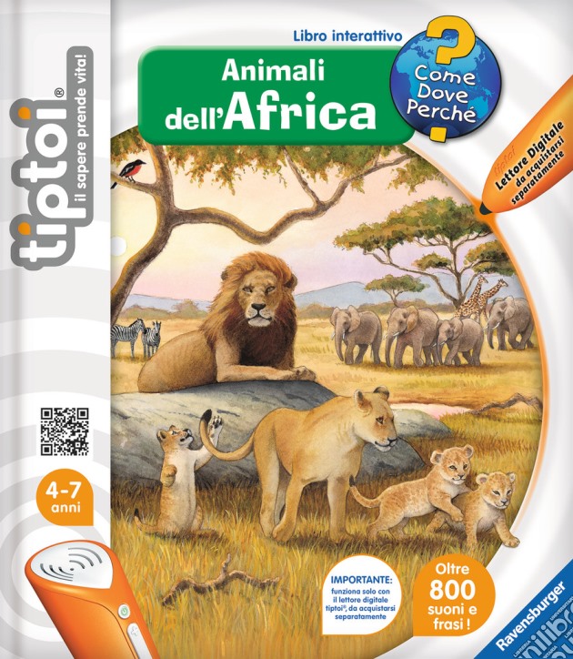 Tiptoi - Libro Interattivo - Animali D'Africa gioco di Ravensburger