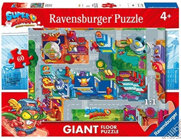Ravensburger: 03075 - Puzzle Gigante Da Pavimento 60 Pz - Super Zings puzzle