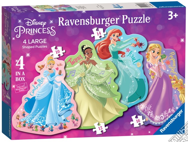 Disney: Ravensburger 03082 - Puzzle Shaped 4 In A Box - Princess puzzle