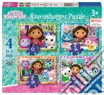 Gabby's Dollhouse: Ravensburger - Puzzle 4 In A Box - Gabby's Dollhouse giochi