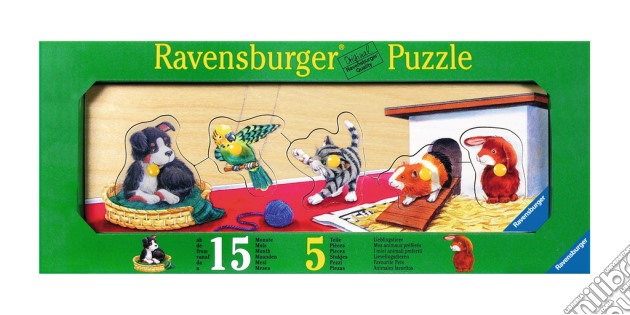 Baby puzzle in legno 5 pz sagomati - i miei animali preferiti puzzle di RAVENSBURGER