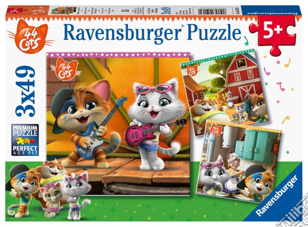 Ravensburger 05013 - Puzzle 3X49 Pz - 44 Gatti puzzle di Ravensburger