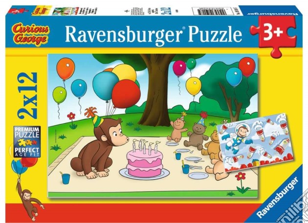 Ravensburger 05018 - My First Puzzle 2X12 Pz - George puzzle di Ravensburger