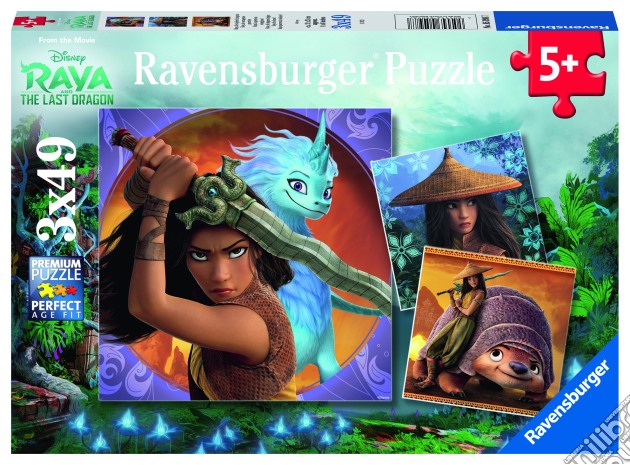 Ravensburger: 05098 - Puzzle 3x49 Pz - Raya puzzle