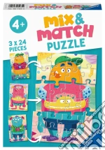 Ravensburger: Mostri Divertenti (Mix & Match 3x24 pz) giochi