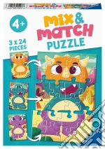 Ravensburger: Dinosauri Da Mixare (Mix & Match 3x24 pz) giochi
