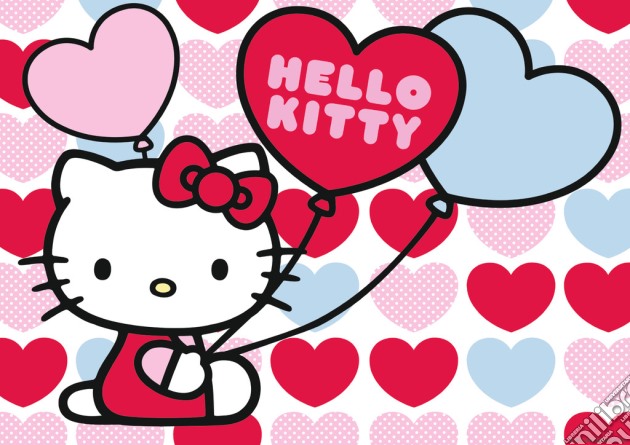 Puzzle 60 pz giant - hky hello kitty - mondo a cuori puzzle di RAVENSBURGER