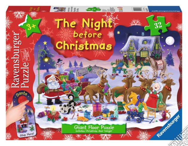 The night before christmas (puzzle 32 pz + gadget natalizio) (3+ anni) puzzle di RAVENSBURGER