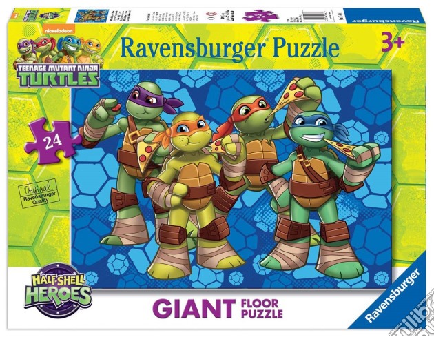 Ravensburger 05470 - Puzzle Da Pavimento 24 Pz - Teenage Mutant Ninja Turtles - Gli Eroi Ninja In Azione puzzle