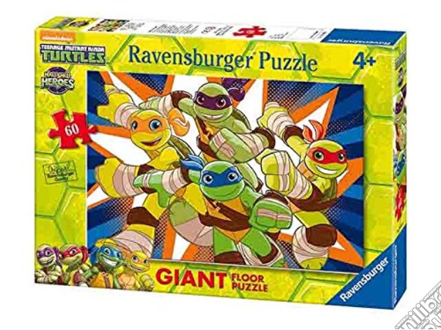 Ravensburger 05471 - Puzzle Da Pavimento Giant 60 Pz - Teenage Mutant Ninja Turtles - Giovani Eroi puzzle