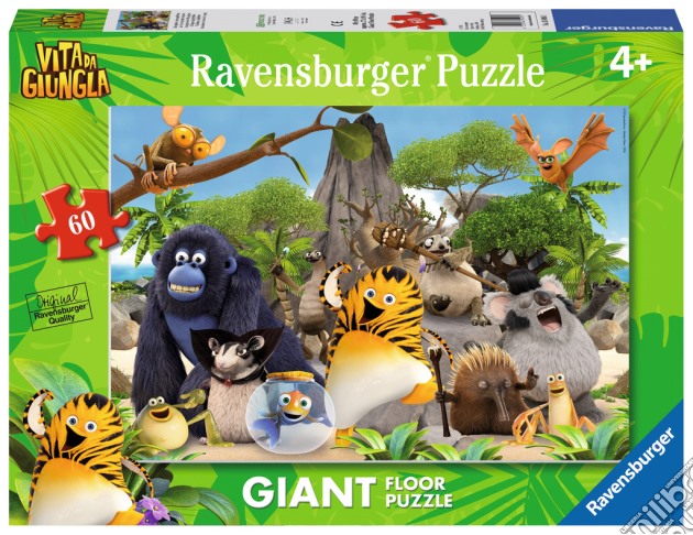 Ravensburger 05496 - Puzzle Da Pavimento Giant 60 Pz - Vita Da Giungla - I Coraggiosi Eroi Della Giungla puzzle di Ravensburger