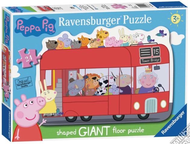 Shaped Giant Floor Puzzle - Peppa Pig Bus gioco
