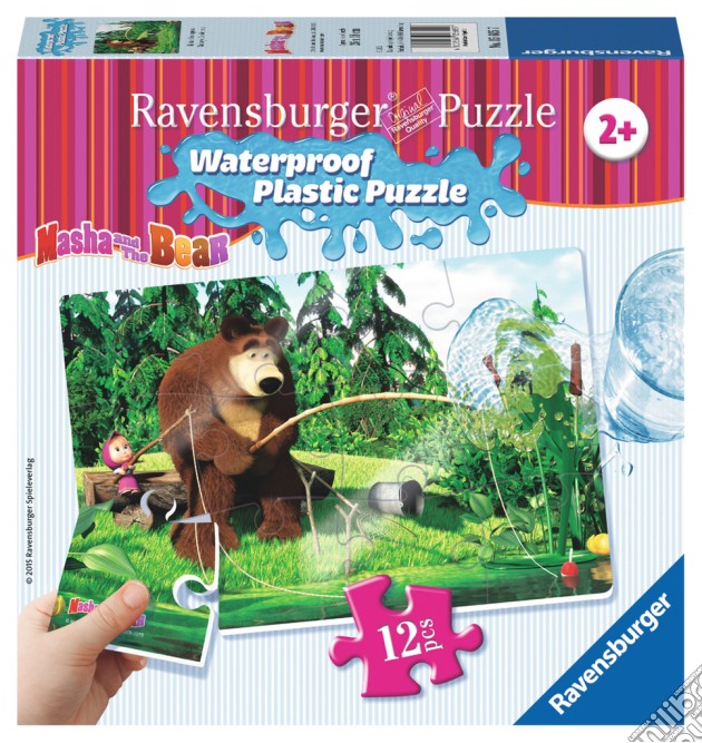 Ravensburger 05605 - Puzzle Di Plastica 12 Pz - Masha E Orso - A Pesca puzzle di Ravensburger