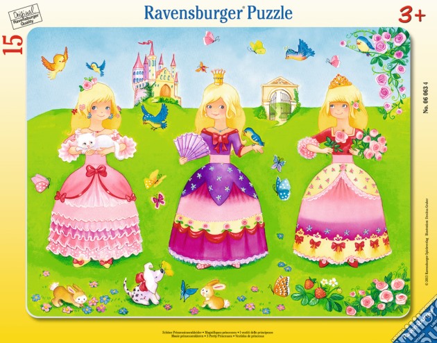 Puzzle Incorniciati 15 Pz - Principesse puzzle di Ravensburger
