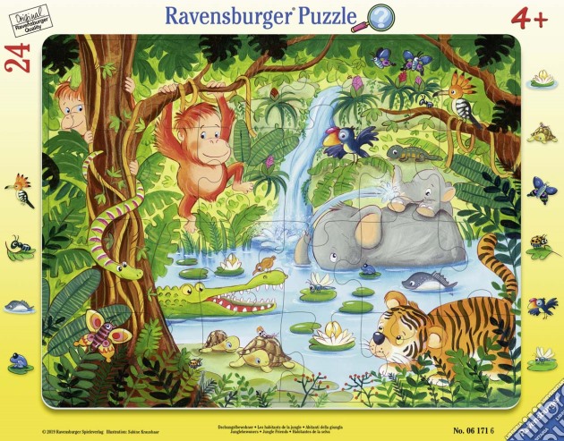 Ravensburger 06171 - Puzzle Incorniciato - Abitanti Della Giungla puzzle di Ravensburger