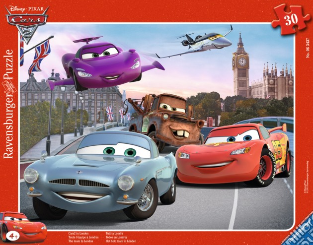 Puzzle Incorniciati 15 Pz - Cars - A Spasso Per Londra puzzle di Ravensburger