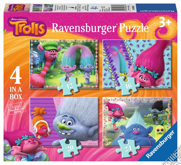 Ravensburger 06864 - Puzzle 4 In A Box - Trolls puzzle di Ravensburger