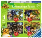 Ravensburger 06885 - Puzzle 4 In A Box - Vita Da Giungla - Caccia Al Tesoro Di Pirati giochi