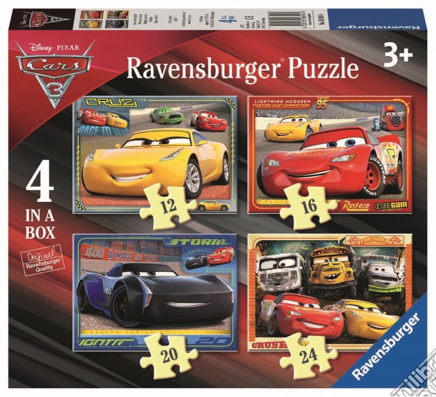 Ravensburger 06894 - Puzzle 4 In A Box - Cars 3 puzzle di Ravensburger
