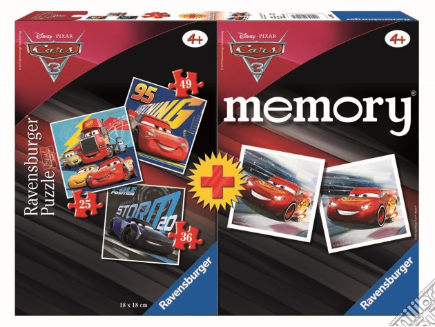 Ravensburger 06926 - Multipack Memory + 3 Puzzle - Cars 3 puzzle di Ravensburger