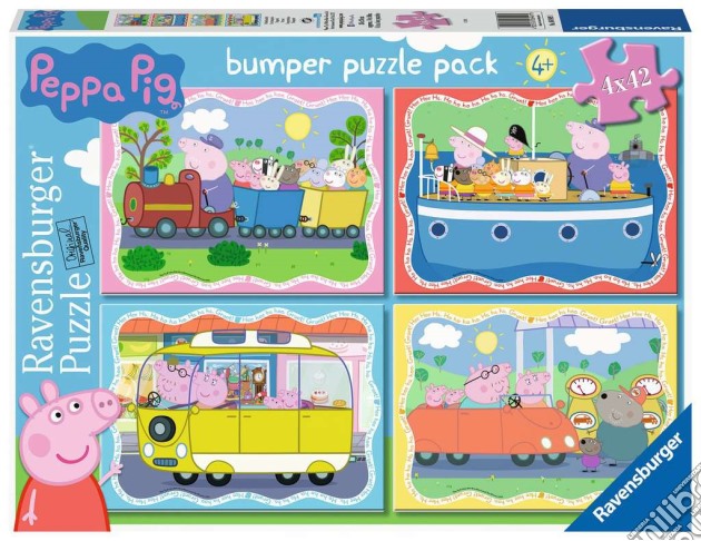 Ravensburger: 06949 - Bumper Puzzle Pack 4X42 Pz - Peppa Pig puzzle