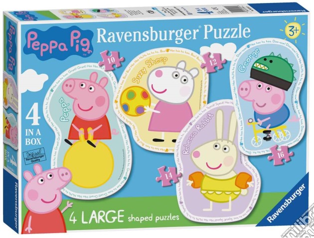 Puzzle Shaped 4 In A Box - Peppa Pig puzzle