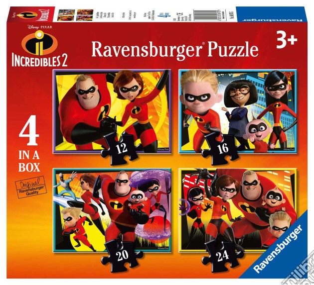 Ravensburger 6970 - Puzzle 4 In A Box - Gli Incredibili 2 puzzle di Ravensburger