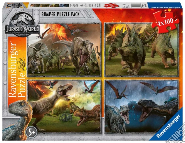 Ravensburger 6976 - Bumper Puzzle Pack 4X100 Pz - Jurassic World puzzle di Ravensburger