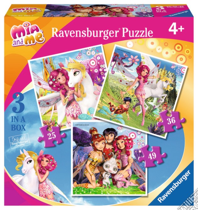Ravensburger 07007 - Puzzle Progressive 3 In A Box - Mia And Me puzzle di Ravensburger