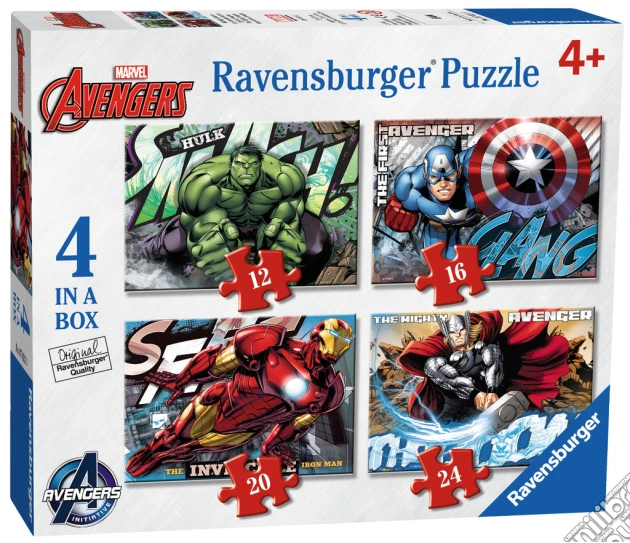 Ravensburger 07021 - Puzzle 4 In A Box - Avengers puzzle di Ravensburger
