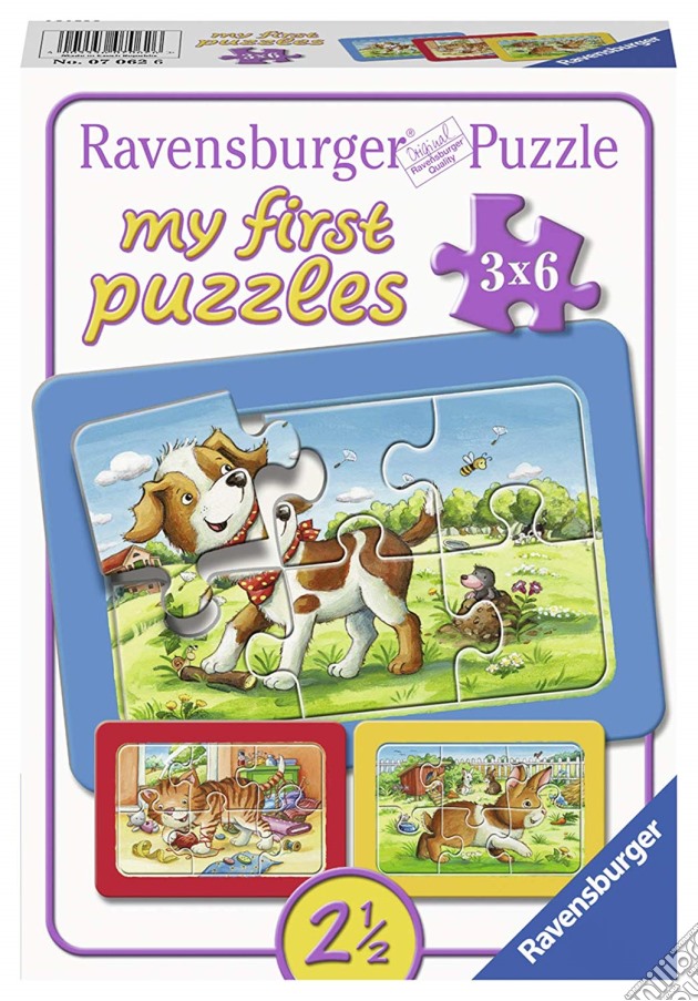 Ravensburger 07062 - My First Puzzle 3X6 Pz - I Miei Amici Animali puzzle di Ravensburger