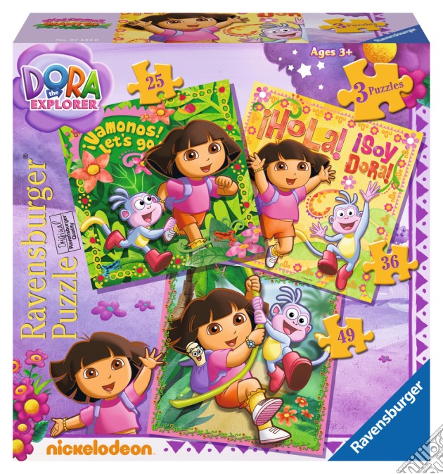 Puzzle progressive 25-36-49 - Dora l'esploratrice puzzle di RAVENSBURGER