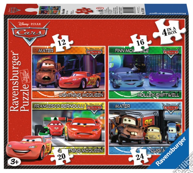 Puzzle 4 In A Box - Cars puzzle di RAVENSBURGER