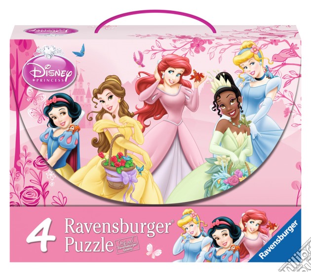 Ravensburger 07267 - Valigetta 4 Puzzle - Principesse Disney puzzle di RAVENSBURGER