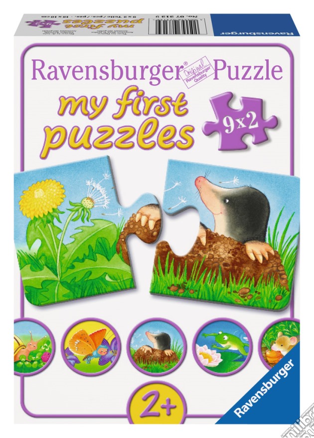 Ravensburger 07313 - My First Puzzle 9x2 Pz - Animali In Giardino puzzle di RAVENSBURGER