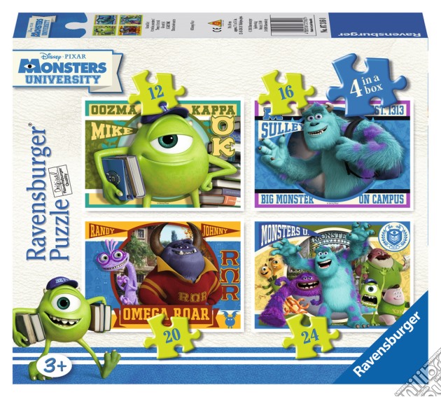 Puzzle 4 In A Box - Monsters University puzzle di RAVENSBURGER