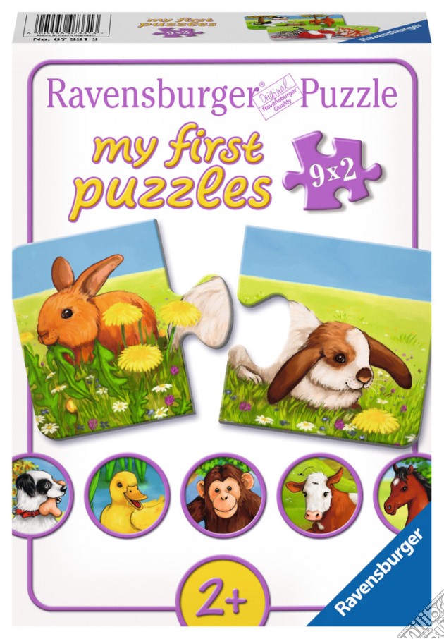 Ravensburger 07331 - My First Puzzle 9x2 Pz - Simpatici Animali puzzle di RAVENSBURGER