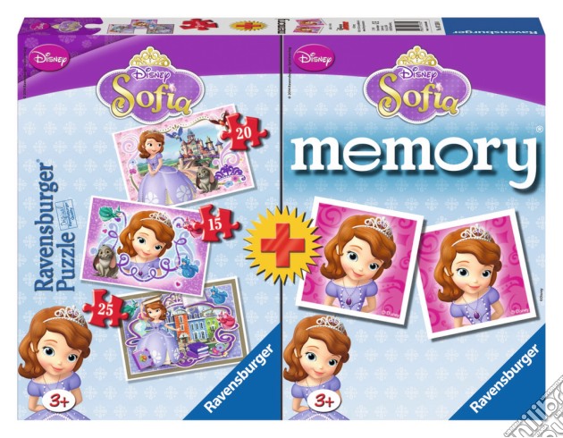 Ravensburger 07358 - Multipack Memory + 3 Puzzle - Sofia La Principessa puzzle
