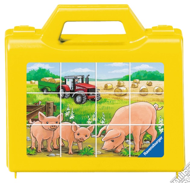 Puzzle Cubi 12 Pz - Animali Della Fattoria puzzle di RAVENSBURGER