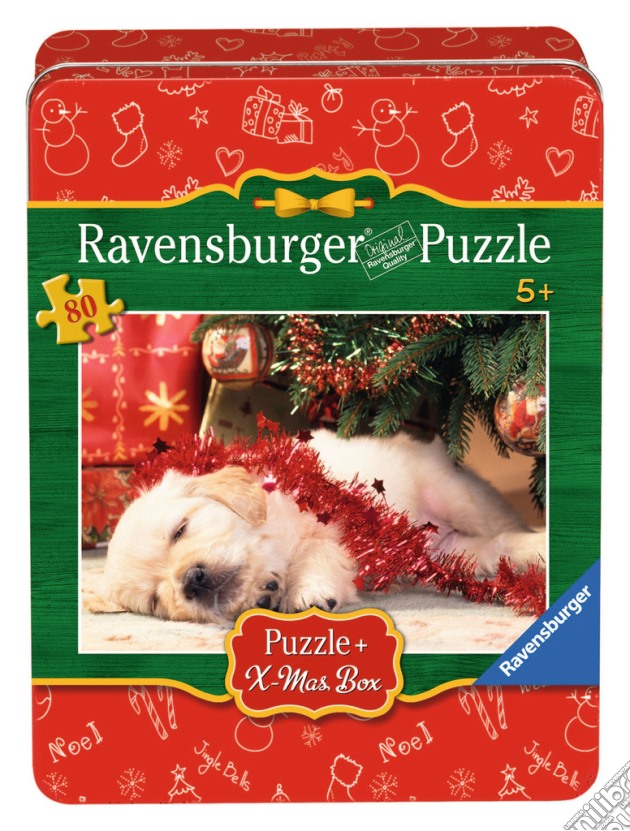 Puzzle X-Mas Box 80 Pz - Cagnolino A Natale puzzle di Ravensburger