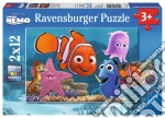 Ravensburger 07556 - Puzzle 2x12 Pz - Alla Ricerca Di Nemo