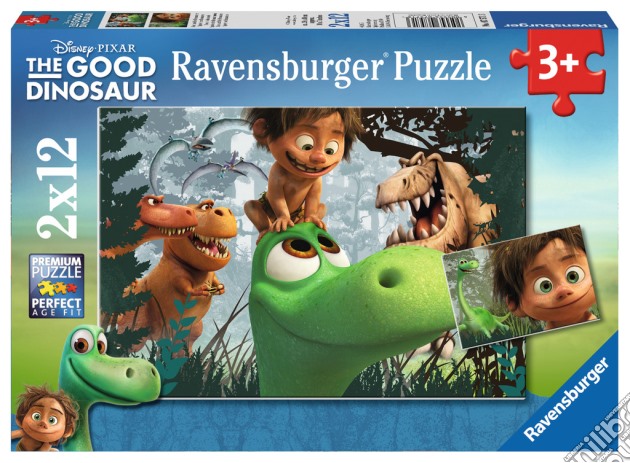 Ravensburger 07571 - Puzzle 2x12 Pz - The Good Dinosaur - Il Viaggio Di Arlo puzzle di Ravensburger