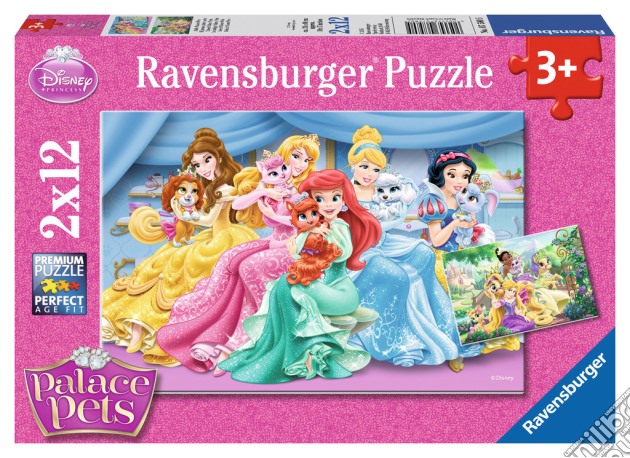 Ravensburger 07580 - Puzzle 2x12 Pz - Palace Pets puzzle di Ravensburger