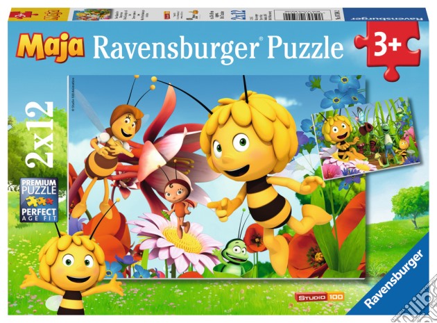 Ravensburger 07594 - Puzzle 2x12 Pz - Ape Maia puzzle