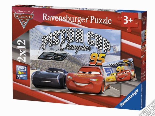 Ravensburger 07609 - Puzzle 2x12 Pz - Cars 3 puzzle di Ravensburger