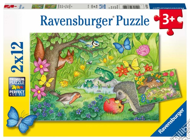 Ravensburger 7610 - Puzzle 2X12 Pz - Animali Del Nostro Giardino puzzle di Ravensburger