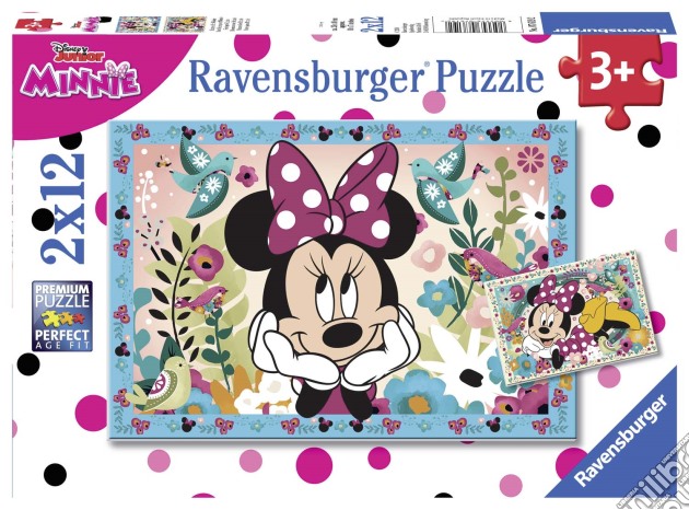 Ravensburger 07619 - Puzzle 2x12 Pz - Minnie puzzle di Ravensburger