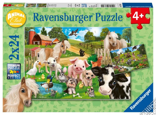 Ravensburger 7830 - Puzzle 2X24 Pz - Animal Club puzzle di Ravensburger