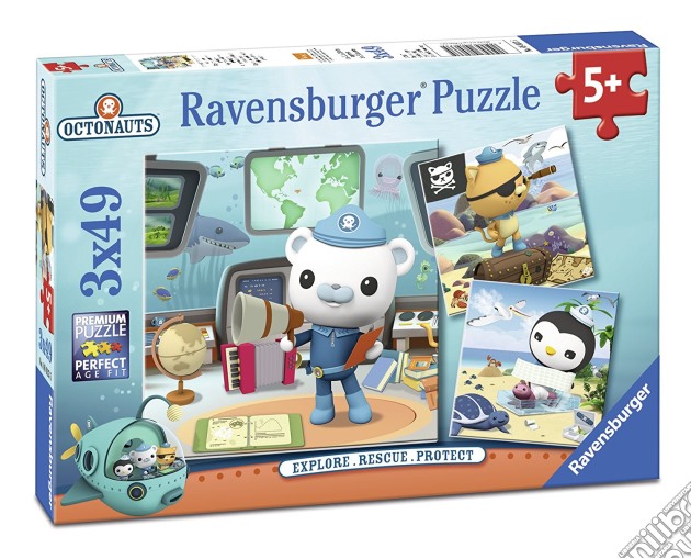 Ravensburger 08033 - Puzzle 3X49 Pz - Octonauts puzzle di Ravensburger